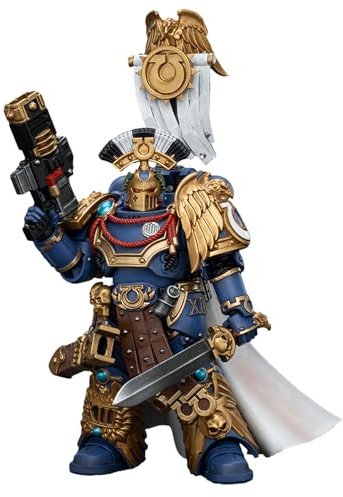 GWTCTOY JoyToy 40K Originallizenz 1:18 Actionfigur, Ultramarines Legion Praetor with Power Sword and Volkite Serpenta, 13.6CM große Bausätze für Sammel-Actionfiguren