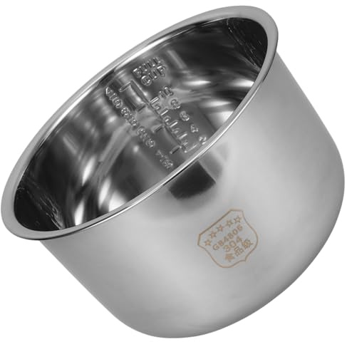 Rice Cooker Replacement Liner Stainless Steel Inner Pot 5l | Rice Cooker Bowl Replacement, Stainless Rice Cooker Bowl, Inner Pot for Rice Cooker