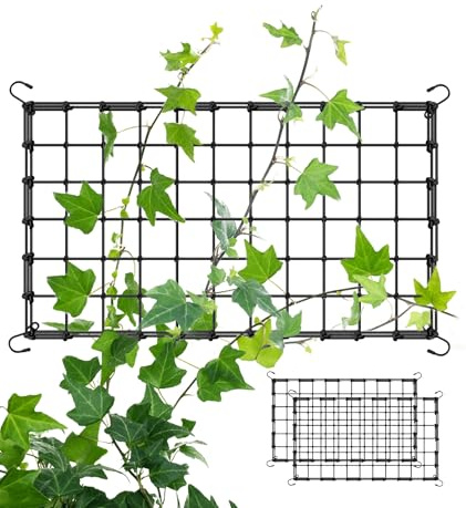 2 PCS Red para Plantas 60×120 Cm, Ampliable Elastic Trellis Netting Reutilizable Enrejado Plantas Trepadoras Viene con 4 Ganchos Adecuado para Flores Frutas Y Vegetales Trepadores