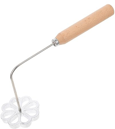 VOSAREA 1pc Youdunzi Mold De Baking Lifting Tool Mini Waffle Funnel Cake Ring Radish Mold s Kit Strainer Swedish Rosette Wind Fritters Fried Silver Aluminum Alloy