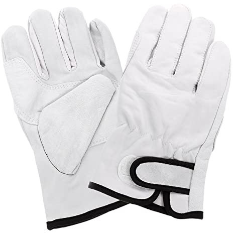 CANIGHT 1paar Hitzebeständige -schweißhandschuhe Mit Verstellbarem Isolierte Handschuhe Für Herd Ofen Und Schweißen Weiße Baumwoll-innenausstattung Langlebig Und Bequem