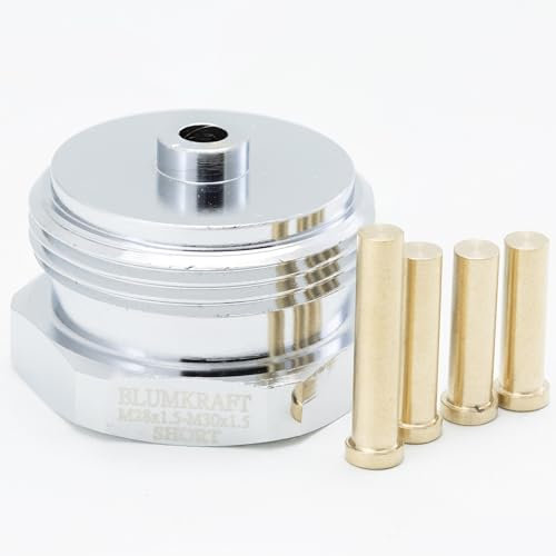 BLUMKRAFT Metalladapter für Herz-Heizkörper, SAR/COMAP, Schaumstoffbrücke, MYJAVA M28 x1,5 auf M30 x 1,5 für Thermostat/Thermostatkopf M30 x 1,5 männlich (M28 Short)