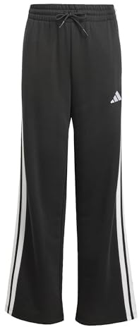 adidas Girl's Essentials Pants, Black/White/White, 11-12 Years