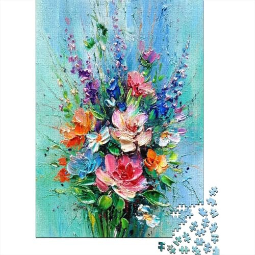A Large Bouquet of Fleurs Puzzle 1000 Pièces Adultes Enfants intéressant Puzzles 1000 Pièce Peinture Art Décor À La Maison 1000pcs (75x50cm)