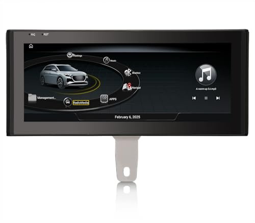 Qualcomm 10.25 pollice 8-Core 4GB+64GB Android 14 Autoradio Bluetooth 5.1 per Audi Q3 2013-2016 Supporta GPS Navigatore IPS Screen OEM Radio Senza fili CarPlay Android Auto Canbus WiFi 4G TPMS DAB+