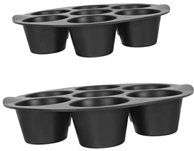 ROMISBABA 2pezzi Stampo Per Muffin in Silicone Per Friggitrice Ad Aria Stampo Dolci in Silicone Pratico e Sicuro