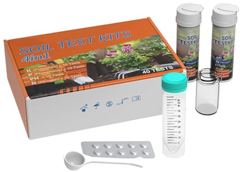 fayarrd Bodenanalyse-Set für Garten | Nährstoff-Tester 4 in 1 – Nährstoffanalysegerät, Gartenwerkzeug für Bauernhöfe, Landschaften, Ornamente, Weinreben, Höfe im, Gärten