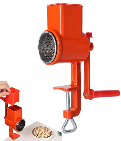 Râpe à fromage à manivelle – Moulin à café rotatif, broyeur manuel de fruits | Moulin à fromage de table avec poignée, trancheuse de légumes de cuisine polyvalente pour légumes, noix, Chese, usage dom