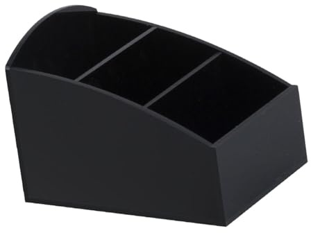 Baoblaze Porta Bustine di Zucchero, Porta Bustine di Condimenti, Contenitori per Sale Zucchero caffè in Acrilico, Contenitore per Bar, Tavolo, Cucina, Ufficio, 12 x 8 x 9 Cm, Nero