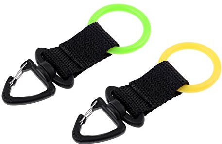 Sharplace Unknown 2 Pieces Silicone Scuba Dive Mouthpiece Holder Regulator Retainer & Swivel Clip - Portable & Lightweight