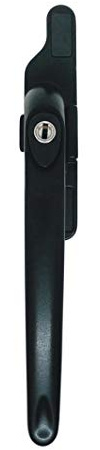 Gardinia Cadenza Black Window Handle 48mm Spade Blade Right Hand