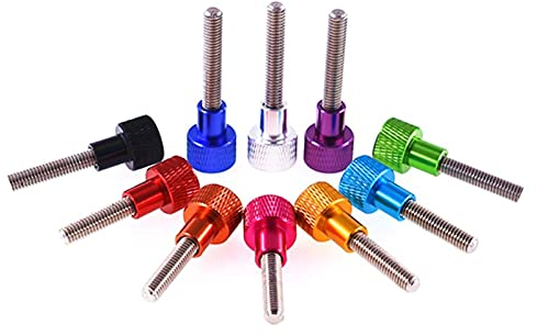 5Pcs Rändelschraube M6 Rändel Rändelschrauben, M6, 15mm Rot