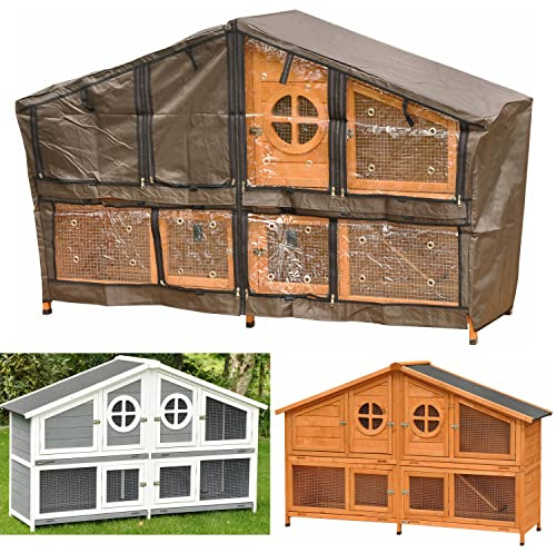 nanook Wetterschutz Cover Schutzhülle Nässeschutz für Hasenstall Momo XXL - 180 x 55 x 104 cm