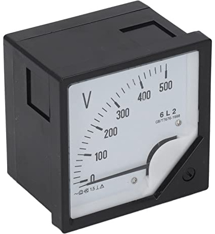 Eujgoov 6L2 500V Tipo di Puntatore AC Voltmetro Gruppo Elettrogeno Quadrato Analogico Tester di Pannello Volt Indicatore di Tensione Analogico Voltmetro 0-500V