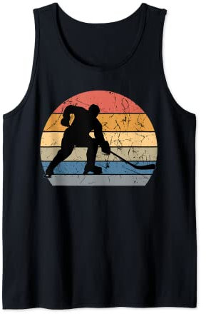 Field Hockey Player Retro Vintage Sweeper Goalkeeper Sport Tank Top