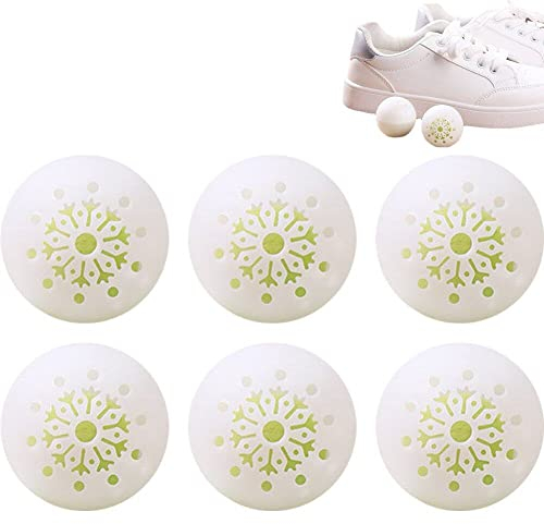 bopely Sneaker Deodorizer Balls, 6 Pcs Shoe Odor Deodorant Ball for Gym Bag Locker Closet Car, Odor Air Fresheners for Shoe