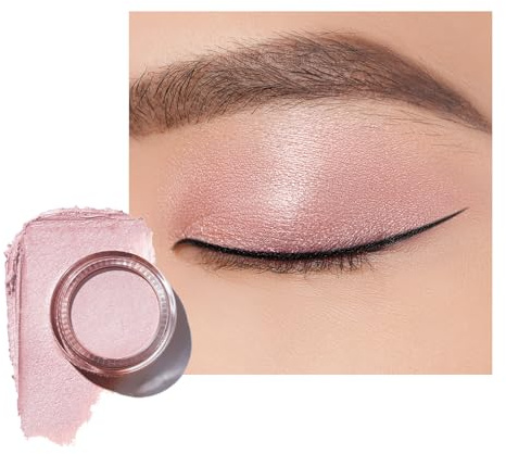 Oulac Nude Pearl Cream Eyeshadow also for Highlighter Shimmer Eye Shadow Waterproof&Long Lasting with Moisturizing Formula Blendable Shimmer Eye Make-up,Vegan & Cruelty-Free,6g, P03