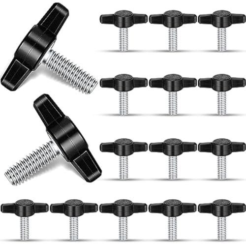 Kliplinc Pack of 16 Thumb Screws for Removing and Replacing Manual Clamp, Locking Button, Power Supply