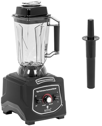 Royal Catering Frullatore da tavolo 1680 W 2,5 l Funzione a impulsi 24.500 giri/min Frullatore da cucina Frullatore smoothie Mixer da cucina Mixer per smoothie
