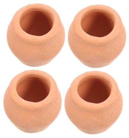 KONTONTY 4piezas Maceta para Suculentas De Mini Macetas De Terracota para Cactus Maceteros Pequeños De Barro para De Plantas