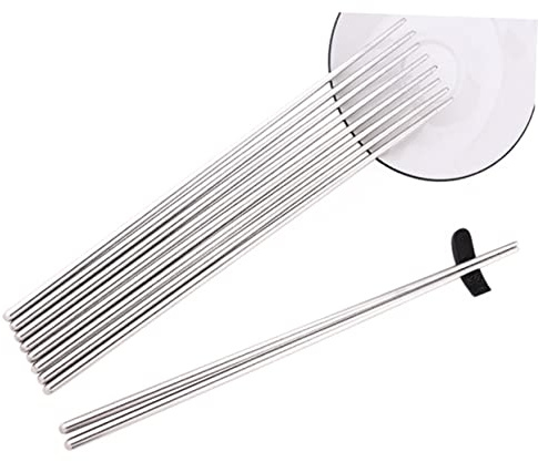 OFFSCH Long Chopsticks for Cooking 14 Inch Stainless Steel Extra Long Hot Pot Chopsticks Precisely-Grooved Tips Easy to Clean Noodle Frying and Stirring Kitchen Utensils