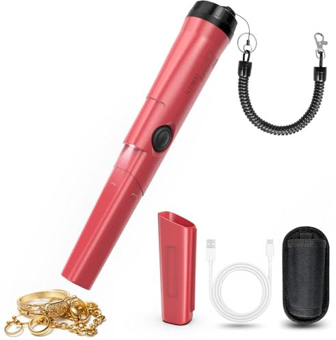 Wothfav Metal Detector Pinpointer for Adults & Children, 360° Detection Handheld Device, Waterproof Detector, Quick One Button Adjustment, 3 Sensitivity Levels, 6 Modes for Treasure Hunting