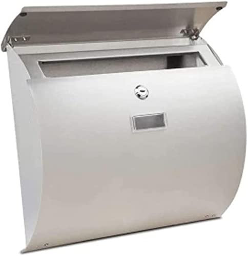 VDLLQYN, Cassetta Postale con Numeri - Design Decorativo Completamente Personalizzabile - Acciaio Inossidabile zincato Resistente alla ruggine e alle intemperie ，Cassette postali