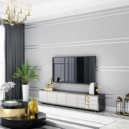 LWLFC Papier Peint Gris Éléphant Papier Peint Intissé Sans Raccord Chambre Adulte Intissé 3D Salon Papiers Peints pour Différents Espaces Moderne Luxueux