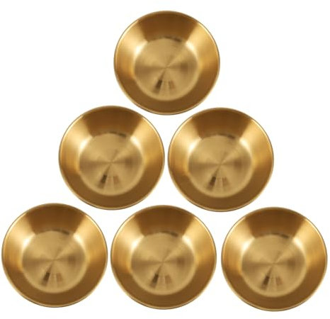 VERDANVERSE 6pièces Bols à Sauce Acier Inoxydable De Ramequins Mini Pour Trempette Assaisonnement Et Apéritifs Pratiques Et Élégants Pour Cuisine Et Événements