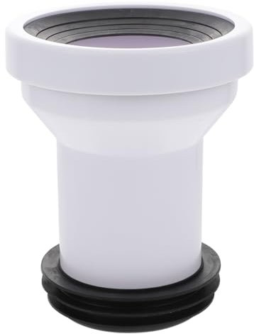 Operitacx Raccordo Estensibile Rettilineo Per Wc Resistente Alla Pressione Sigillatura Antiperdite e Antiodore Tubo Di Collegamento Tagliabile Per Bagno
