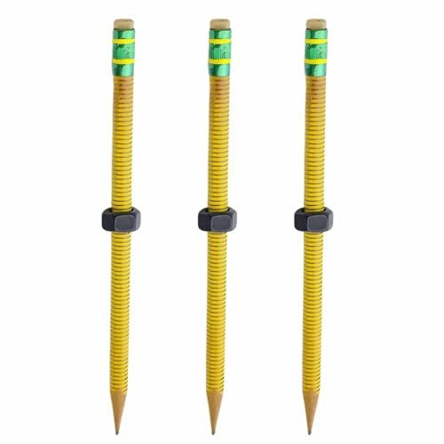 filettata – fidget in legno con dado scorrevole che si muove, strumento di scrittura portatile antistress per studenti, bambini, adulti, lavoro, scuola, casa, viaggi, 3 pezzi