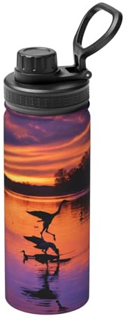 Chasse Flying Wild Ducks Impression Impression 510,3 g Sports Bouilloire Isolée Polyvalente Bouteille de Voyage pour Basketball Extérieur