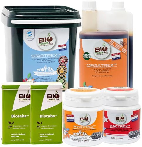 PuraPlants Dünger Set für 200 L Substrat - BioTabs Starterpack XL – Organisches Dünger-Set | Langzeitdünger, Bodenaktivator, Mykorrhiza, Bakterien