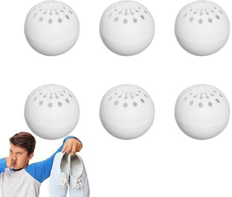 Palline Deodoranti Per Pantofole | 6 Palle D'odore Per Scarpe, Pantofole - Deodorante Naturale Professionale Solido E Durevole Per Borse Da Palestra, Cassetti Per Armadietto