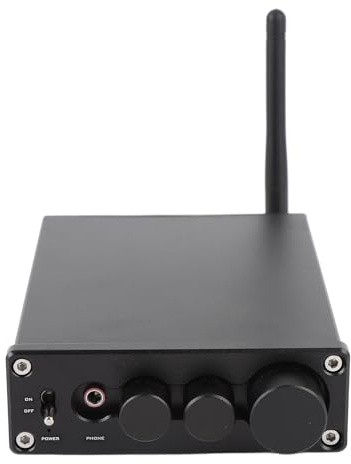 Jiawu Amplificatore Stereo Compatto a 2, Amplificatore di Potenza Wireless per Altoparlanti da Soffitto Interni Ed Esterni (Spina europea)