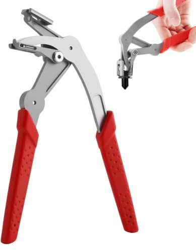 VELAJA Alicates de Clip para Coche, Pinzas Coche Herramienta de Extracción de Molduras, Quita Grapas con Resorte, Alicates para Quitar Clips de Plástico y Remaches, 16,5 cm