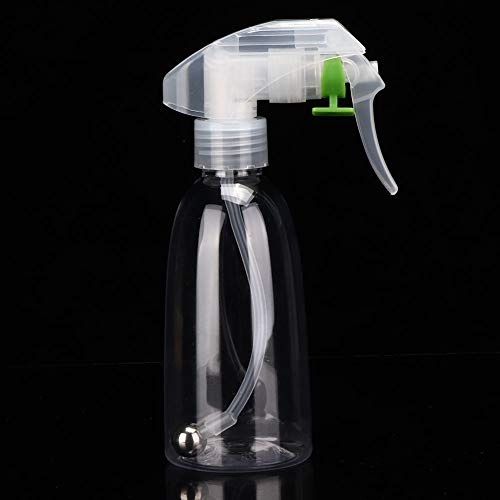 Eminchu Flacone Spray per Parrucchieri 200 Ml, Tubo Morbido Regolabile, Nebulizzatore Ultrafine per Parrucchieri e Barbieri, ABS Trasparente, 1 unità (Bottiglia di liquido refrigerante)