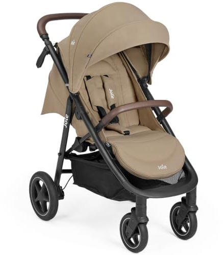 Joie Mytrax Pro Buggy & Sportwagen bis 22 kg - Toffee | Teleskopschieber | Flex-Komfort-Federung | pannensichere Reifen | XXL-Verdeck UV 50+ | inkl. Regenverdeck & Getränkehalter