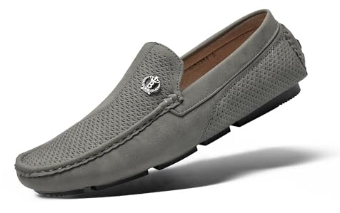 Bruno Marc klassiska mockasiner platta tofflor slip-on penny loafer mjuka bekväma skor båtskor