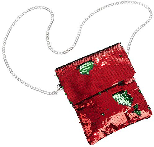 dressforfun Glitzer Pailletten Damen Handtasche, Taschen im Clutch Format, Handtasche Damen klein, als Party Zubehör, Dirndltasche Oktoberfest Accessoires, Abendkleid oder Halloween Kostüm