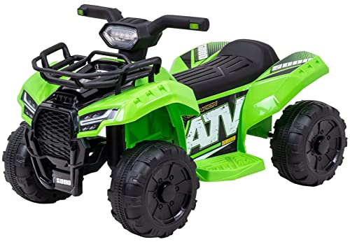 Actionbikes Motors Kinder Quad Elektro Jumpy | Elektroauto - Kinderquad - Kinderauto elektrisch - Elektrofahrzeuge - Quad bis 3 km/h - Elektrofahrzeug - Elektro Auto für Kinder ab 1 Jahr (Grün)
