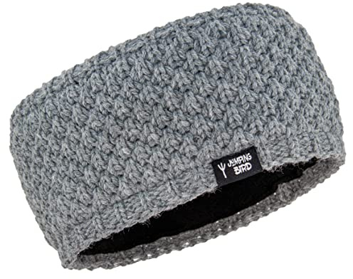 Jumping Bird Stirnband Damen Winter • Strick-Stirnband mit Fleece Futter • Adamello