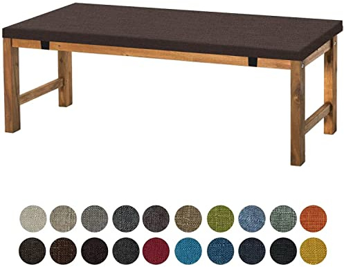 Aselbia Bankauflage Sitzkissen 80X30X5CM,Waschbare Rutschfestes Bankkissen Sitzauflage Bequeme Bankpolster für Bank, Fensterbank, Gartenmöbel, Terrasse, Drinnen,Brauner Kaffee