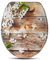 Sedile WC WC durevole con fiore bianco 19_0000705