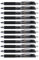 Amazon Basics Einziehbare Gelschreiber, Feiner Punkt (0,7 mm), Schwarz, 12 Stück, 1er-Pack