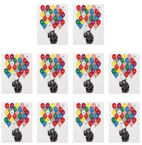 QANYEGN Schießscheiben Zielscheibe, Schießscheiben Papier, Human Silhouette, Übungsscheiben für Den Menschlichen Körper, Ideal für Waffen, Die Jagd, Handfeuerwaffen (Clown Balloon)