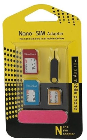 SpionProfi Kit adaptateur universel de carte SIM pour téléphone portable, tablette, smartphone, adaptateur de carte Nano Micro carte lecteur de carte