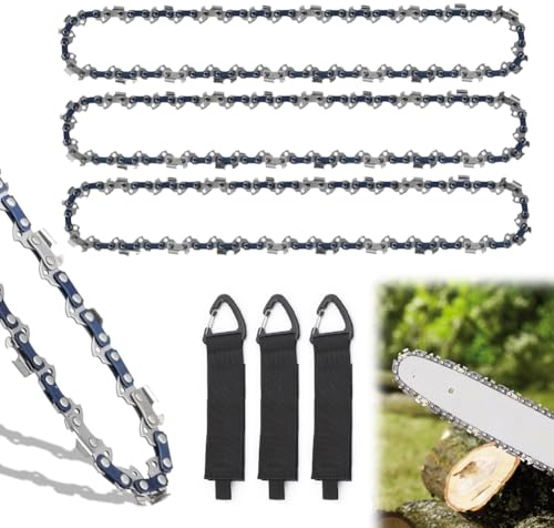 Sägekette 3/8LP 40 Antriebsglieder, 3x30cm Schiene 1,1 mm Rückschlagsarme Kette Kompatibel für Makita, Einhell, Dolmar, Oregon, Husqvarna und Primaster