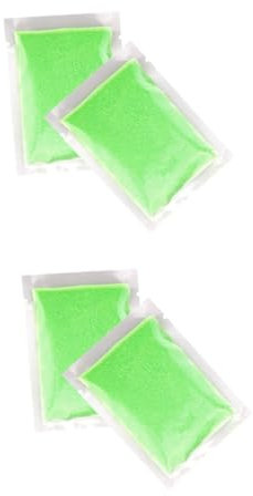 KOMBIUDA 2sets Sand Fluoreszierender Nagel Glow Dark Sand Heller Nagel Glitter Grün 20g 2pack*2