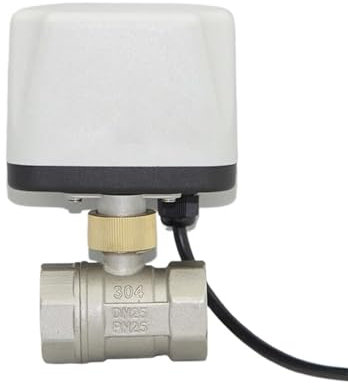 DN15 DN20 DN25 Elektrischer Edelstahl-Kugelhahn DREI Drähte eine Steuerung Motorisierter Edelstahl-Kugelhahn AC220V(1)